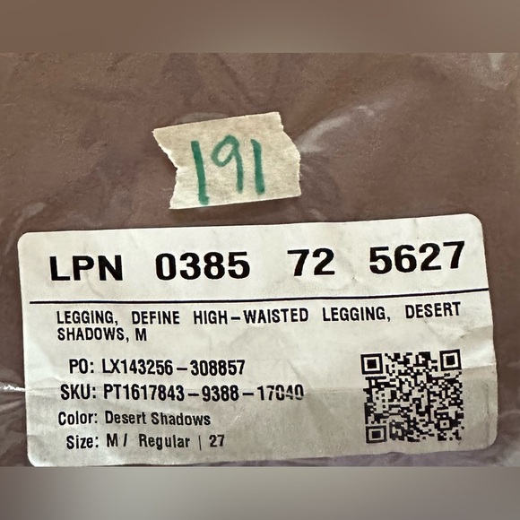 NWT, Fabletics, Define PowerHold® High-Waisted Legging, Desert Shadow, Medium - Picture 4 of 4